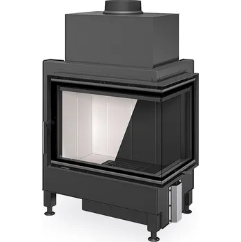 Krbová vložka Romotop HEAT R / L 4G S 65.51.40.24/26 krbová vložka rohová s děleným sklem Varianta: Levé provedení, šedý Igniton