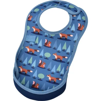 BIBETTA Neoprenový bryndák UltraBib LIŠKY modrý