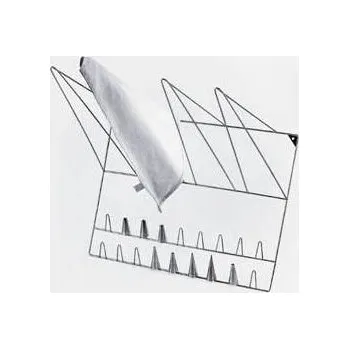 Nerezový stojan na sáčky a zdobící špičky profi na zeď - Czech gastro profi