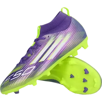 Míčový sport Dětské kopačky lisovky Adidas F50 League FG/MG fialové