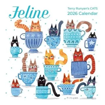 Kalendář Feline 2026 Mini Wall Calendar (Kalendář)