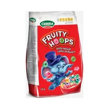 Fruity hoops cereální barevné kroužky v sáčku 225 g