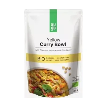 konzervovaná ryba Yellow curry bowl – se žlutým kari kořením, houbami a cizrnou BIO 283 g