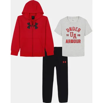 Chlapecká souprava Under Armour UA RIVAL 3PC Under Armour černá | šedá | červená 3506170