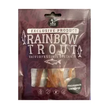 Sušená potravina Rybí Jerky - Filety ze pstruha duhového proužky 30 g