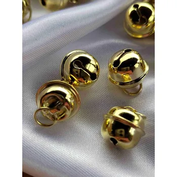 Rolničky Ø13 mm s velkým kroužkem barva zlatá