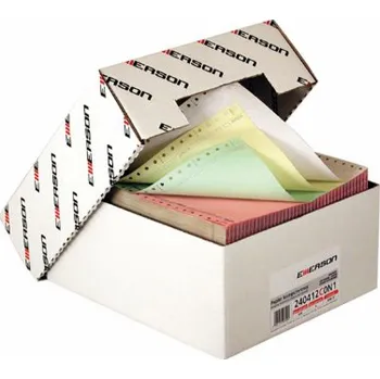 Kancelářský papír Emerson 3vrstvý papír pro jehličkovou tiskárnu 240x6 60g mix barev 600 listů
