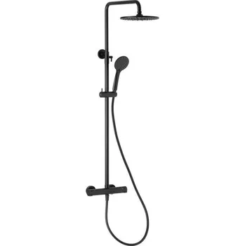 Sprchový set KFA - LUNA termostatický sprchový set, černá 5716-920-81