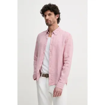 Pánská móda Lněná košile Michael Kors CS4400H4YT růžová 39X, vel. XL