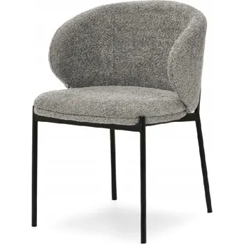 Jídelní židle MPT Jídelní židle Maren šedá/černé kovové podnoží