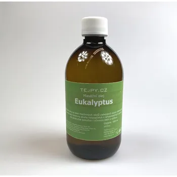 Masážní přípravek TEJPY.cz Čistě přírodní masážní olej eukalyptus Obsah: 500 ml