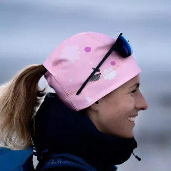 Čepice Sportovní čepice Bosa Active Flowers s otvorem na culík, cop obvod hlavy 44-49 cm