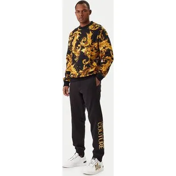 Dámské kalhoty Versace Jeans Couture Teplákové kalhoty 80GAAT00 CF01T Černá Regular Fit 3XL