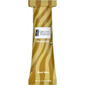 Organic Essence | Bio Tuhý deodorant - Wood Spice bez obsahu hliníku, parabenů a jiných chemikálií - 62 g