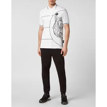 Pánské tričko Plein Sport Polokošile 569 Bílá Slim Fit 3XL