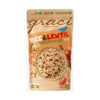 Luštěnina Hot cereal Rýže a Čočka se zeleninou 220 g