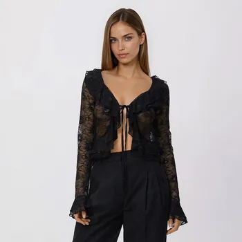 Reserved - Krajková halenka - černý - 659IU-99X - 659IU-99X-L