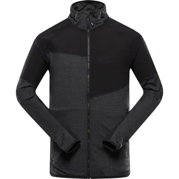 Pánská móda Alpine Pro ONNEC 2 ČERNÁ PÁNSKÁ RYCHLESCHNOUCÍ MIKINA S COOL DRY S