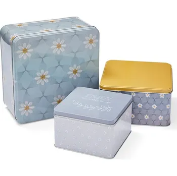 Dóza na potraviny Ocelové dózy na cukroví v sadě 3 ks Purity – Cooksmart ® ID_1524580