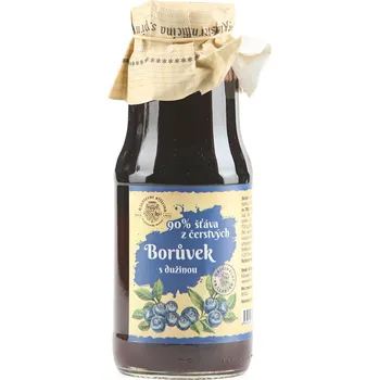 Klášterní officína Šťáva z čerstvých borůvek s dužinou 90% 300 g