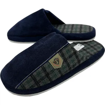 Pánské pantofle Fashion Pánské modré domácí papuče 06 Barva: Modrá, Velikost: 46