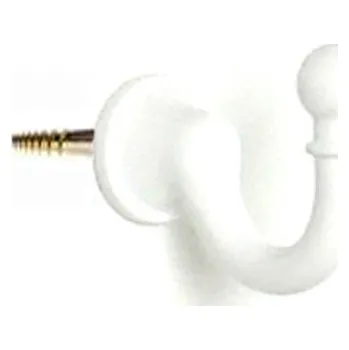 Věšák H1ax Háček přední montáž bílý (Nástěnný háček. Vhodné řešení pro nábytek v interiéru.)