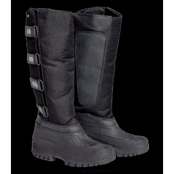 Jezdecká obuv Jezdecké termoboty vysoké černé Velikost: 37