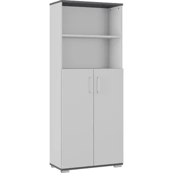 Zásuvkový kontejner Germania Šedá kancelářská skříň Profi 2.0 200 x 80 cm