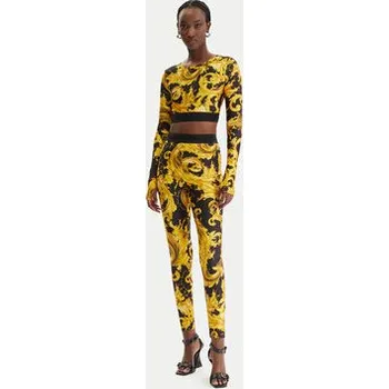 Dámské legíny Versace Jeans Couture Legíny 80HAC101 JS532 Černá Slim Fit 38