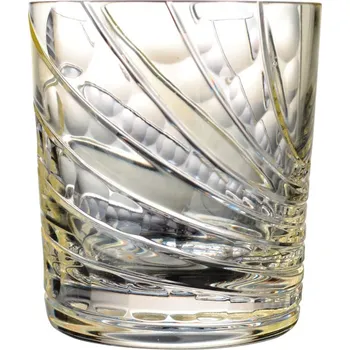 Sklenice Barevná broušená sklenice na nealko, Glamour Crystal, 250 ml, 2 ks