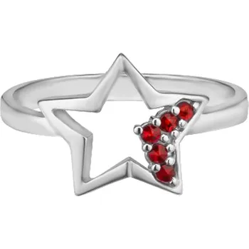 Prsten Český granát prsten stříbrný 121040 Velikost: 56