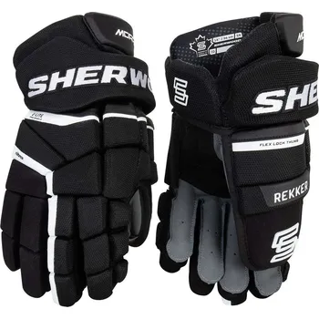 Hokejové rukavice Rukavice Sher-Wood Rekker Morph PRO Jr Farba: čierno/biela, Veľkosť rukavice: 12"