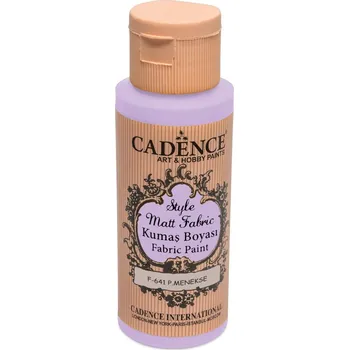 Speciální výtvarná barva Textilní barva Cadence Style Matt Fabric - fialová lila / 50 ml
