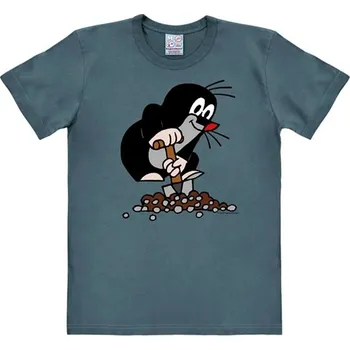 Pánské tričko Pánské tričko s krátkým rukávem Krteček Rýč a kopec modré