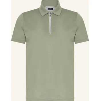Pánská košile Paul & Shark Pánská Polokošile Z Piké, olivová, 5XL