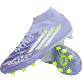 Kopačky Dámské kopačky lisovky Adidas F50 League Mid FG/MG fialové
