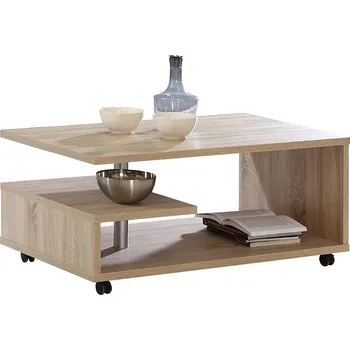 Konferenční stolek Stolek konferenční na kolečkách dub sonoma BAILEY