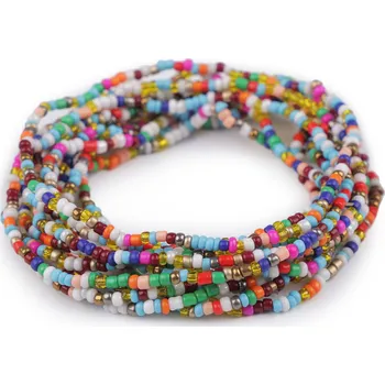 Náramek Pružné náramky z rokajlu sada 12 ks, malé, 4 (12ks) multikolor