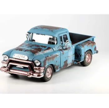 autíčko GMC Blue Chip Pick-up 1955 modrá s rzí 1:24 - MOTORMAX GMC Blue Chip - kovový model