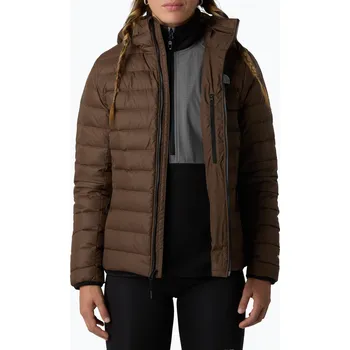 Dámská péřová bunda The North Face Down Hooded smokey brown