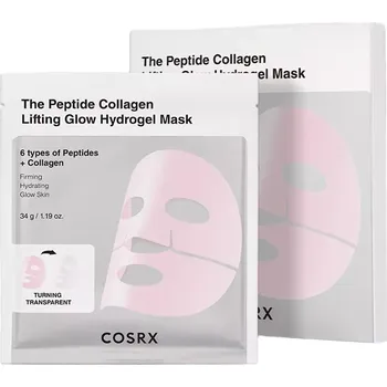 COSRX - Peptide Collagen Glow Hydrogel Mask - Sada hydrogelových masek s peptidy a kolagenem - 34gx3ks