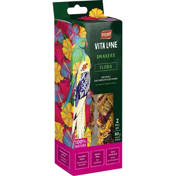 Krmivo pro ptáka Vitapol Vita Line Smakers Flora S pro malé a střední papoušky, andulky
