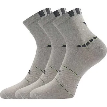 Oblečení a móda VOXX Ponožky pánské sportovní slabé REXON 02 bavlněné ŠEDÉ (3&nbsp;páry) 39-42 119747