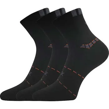 Oblečení a móda VOXX Ponožky pánské sportovní slabé REXON 02 bavlněné ČERNÉ (3&nbsp;páry) 43-46 119750