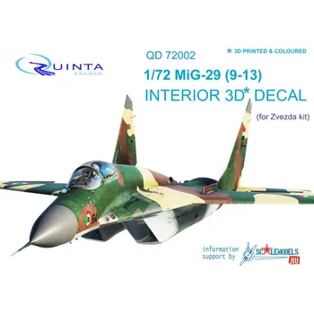 Plastikový model 1/72 MiG-29 9-13 3D-Print&colour Interior (ZVE)