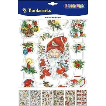 Vánoční dekorace Playbox Vánoční záložky 67 ks