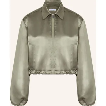 Dámský blejzr Mrs & Hugs Dámská Saténová Bunda, khaki, 40