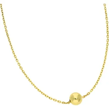 Módní doplněk Goldstore Zlatý náhrdelník s pohyblivou kuličkou Váha: 1.90 g, Délka: 40-45 cm