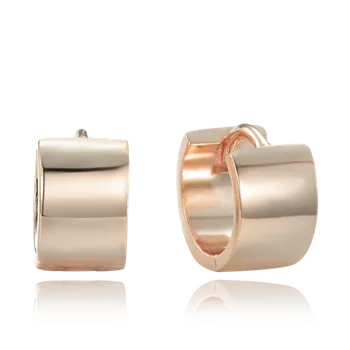 Souprava šperků MINET Minimalistické rose gold stříbrné náušnice silné kroužky (2)