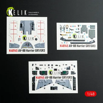 Plastikový model 1/48 AV-8B Harrier - interior 3D (HAS)